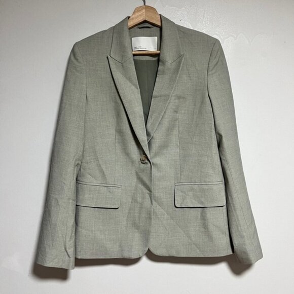Oak + Fort Light Gray Single-Button Blazer - XS - Picture 1 of 8